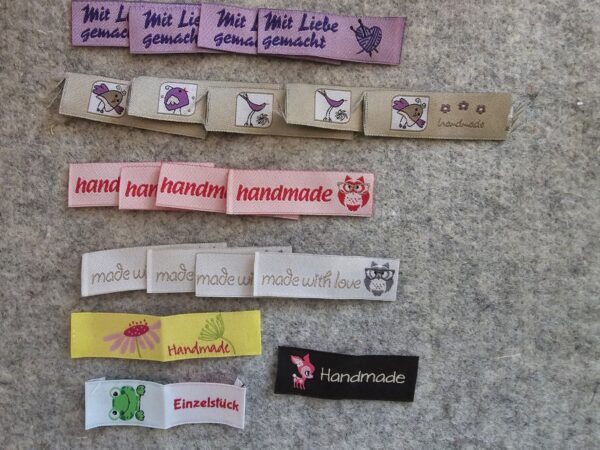 Flohmarkt - Stoffetiketten, handmade Labels